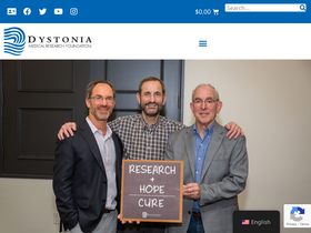 'dystonia-foundation.org' screenshot