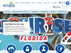 'sunrisefl.gov' screenshot
