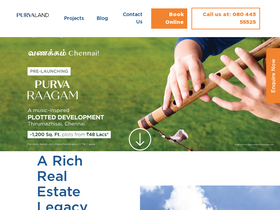 'purvaland.com' screenshot
