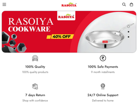 rasoiya.in homepage screenshot