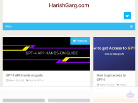 'harishgarg.com' screenshot