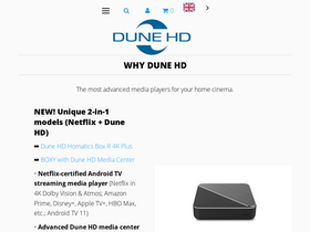 'dune-hd.com' screenshot
