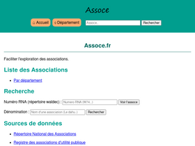 'assoce.fr' screenshot