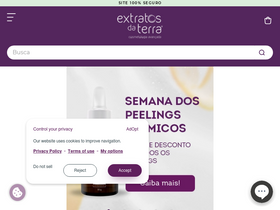 'extratosdaterra.com.br' screenshot