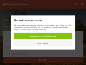 'dogfriendlyretreats.com' screenshot