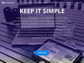 'simplespa.com' screenshot
