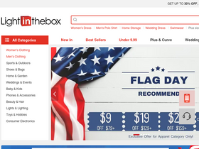 'lightinthebox.com' screenshot