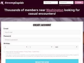 'steamycupids.com' screenshot