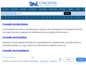 'conceitos.com' screenshot