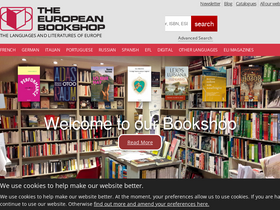 'europeanbookshop.com' screenshot