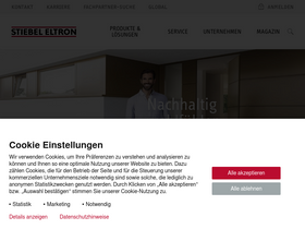'stiebel-eltron.de' screenshot