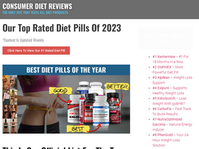 'consumerdietreviews.net' screenshot