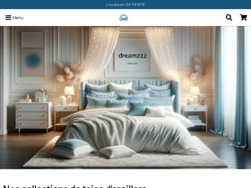 dreamzzz-taie-doreiller.com homepage screenshot