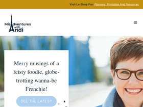 'misadventureswithandi.com' screenshot