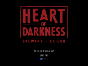 heartofdarknessbrewery.com homepage screenshot