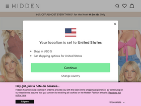'hiddenfashion.com' screenshot