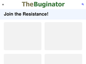 'thebuginator.com' screenshot