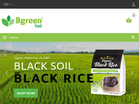 bgreenfood.com homepage screenshot