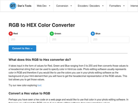'rgbtohex.net' screenshot