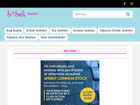 'bebekisimleri.org' screenshot