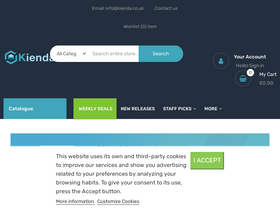 'kienda.co.uk' screenshot