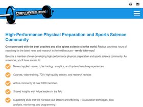 'complementarytraining.net' screenshot
