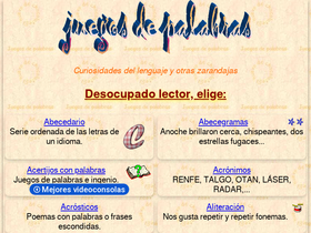 'juegosdepalabras.com' screenshot