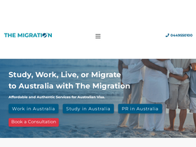 'themigration.com.au' screenshot