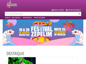 'bilheteriavirtual.com.br' screenshot