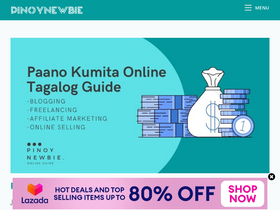 'pinoynewbie.com' screenshot