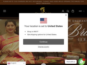'gayathrisarees.com' screenshot