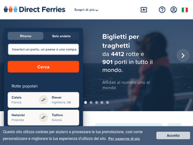 'directferries.it' screenshot