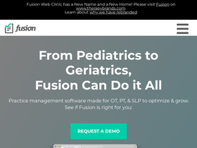 'fusionwebclinic.com' screenshot