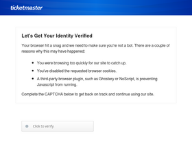 'ticketmaster.ie' screenshot