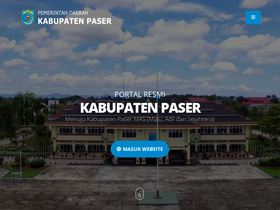 'kepegawaian.paserkab.go.id' screenshot