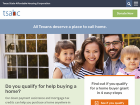 'tsahc.org' screenshot