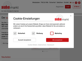 'audio-markt.de' screenshot