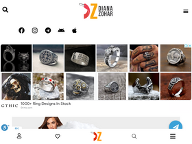 'dianazohar.com' screenshot