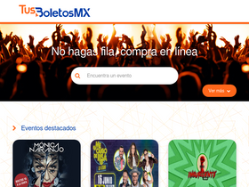 'tusboletos.mx' screenshot