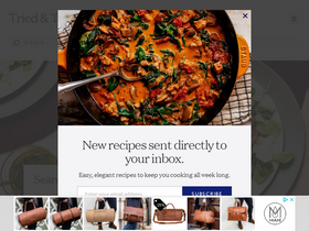 'triedandtruerecipe.com' screenshot