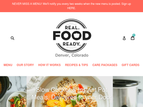 realfoodready.com homepage screenshot