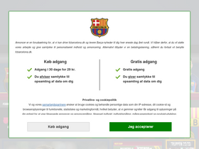 'fcbarcelona.dk' screenshot