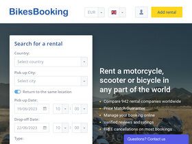 'bikesbooking.com' screenshot