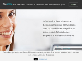 'toconline.pt' screenshot