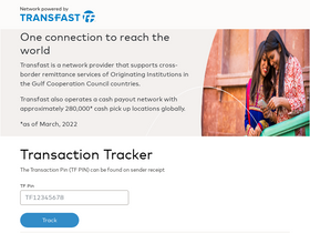 'transfast.com' screenshot