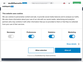 'mobileparts.shop' screenshot