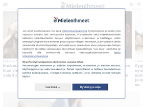'mielenihmeet.fi' screenshot