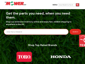 'themowershop.com' screenshot