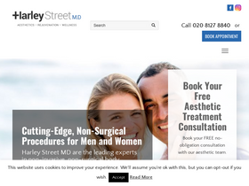 'harleystreet-md.co.uk' screenshot