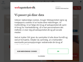 'webapoteket.dk' screenshot